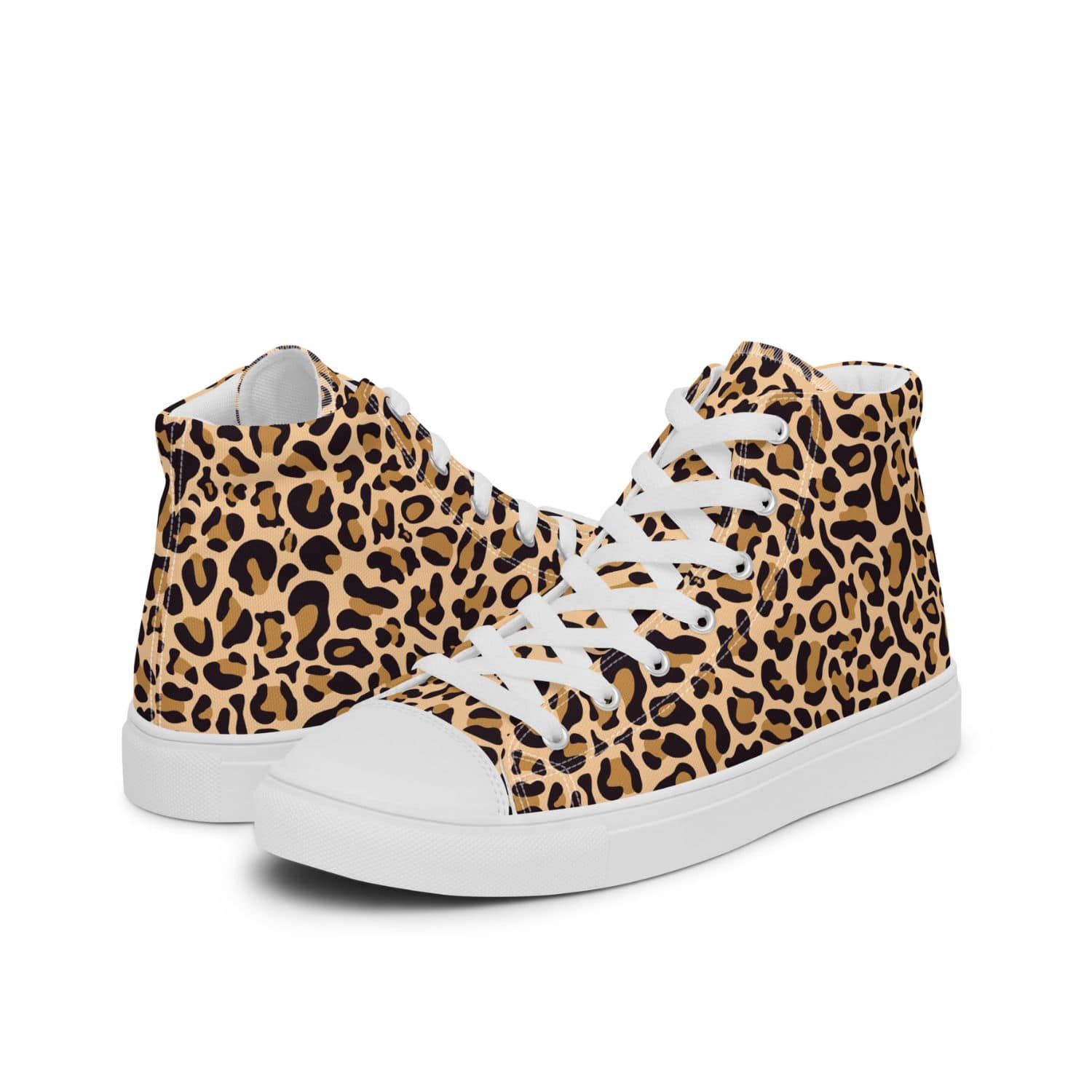Damen High-Top Sneaker HB4028 weiss Leopard Print