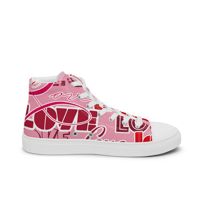 Damen High-Top Sneaker HB4030 weiss Pink Love