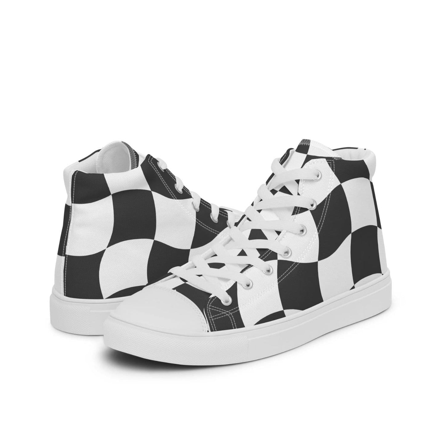 Damen High-Top Sneaker PF4025 weiss checkerboard