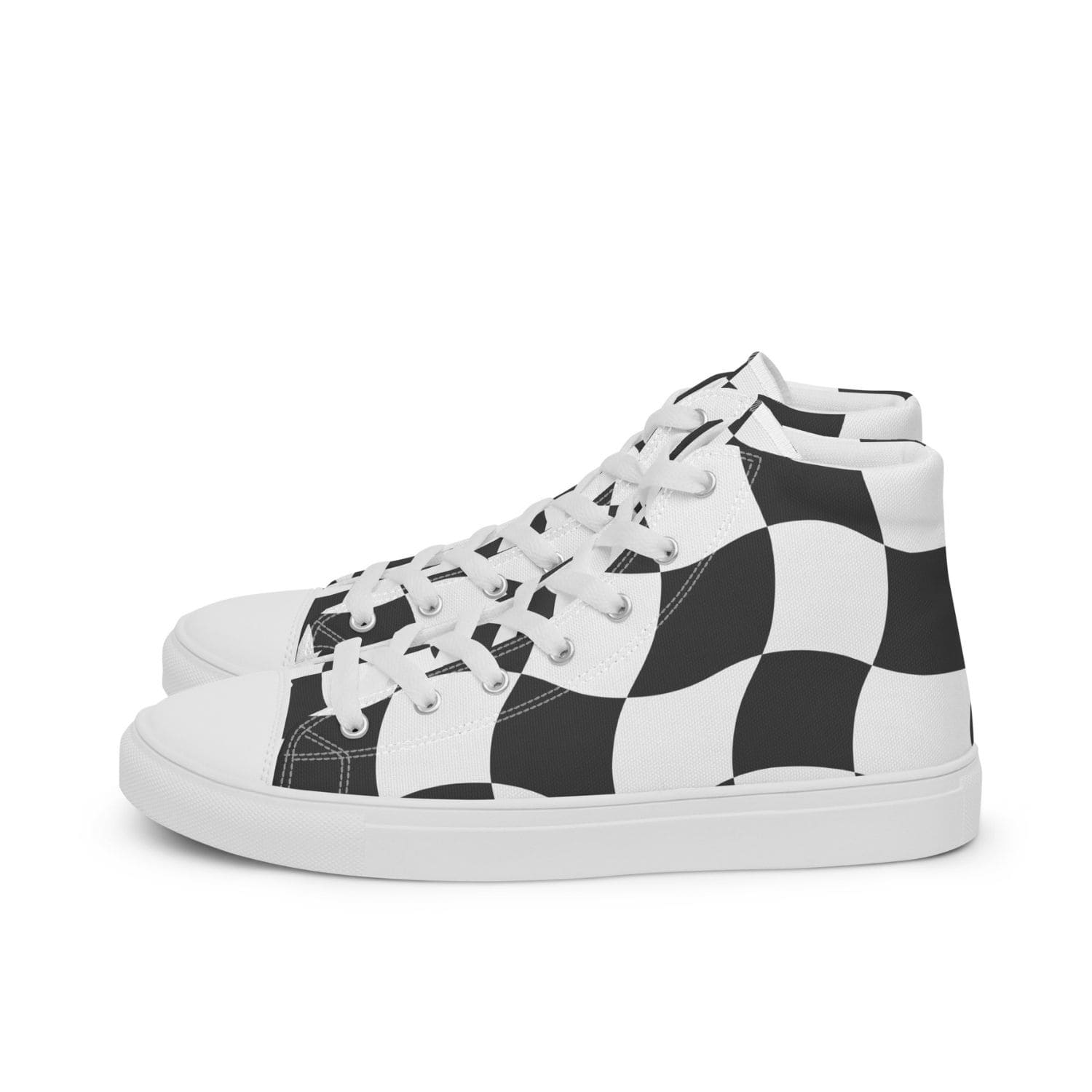 Damen High-Top Sneaker PF4025 weiss checkerboard