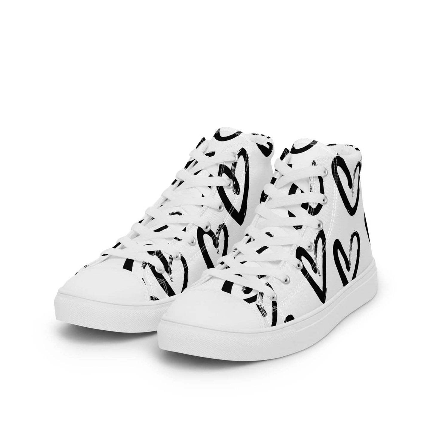 Damen High-Top Sneaker PF4026 weiss simple hearts