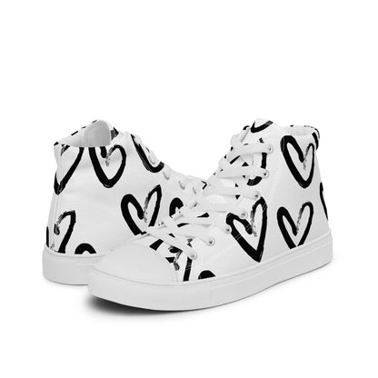 Damen High-Top Sneaker PF4026 weiss simple hearts