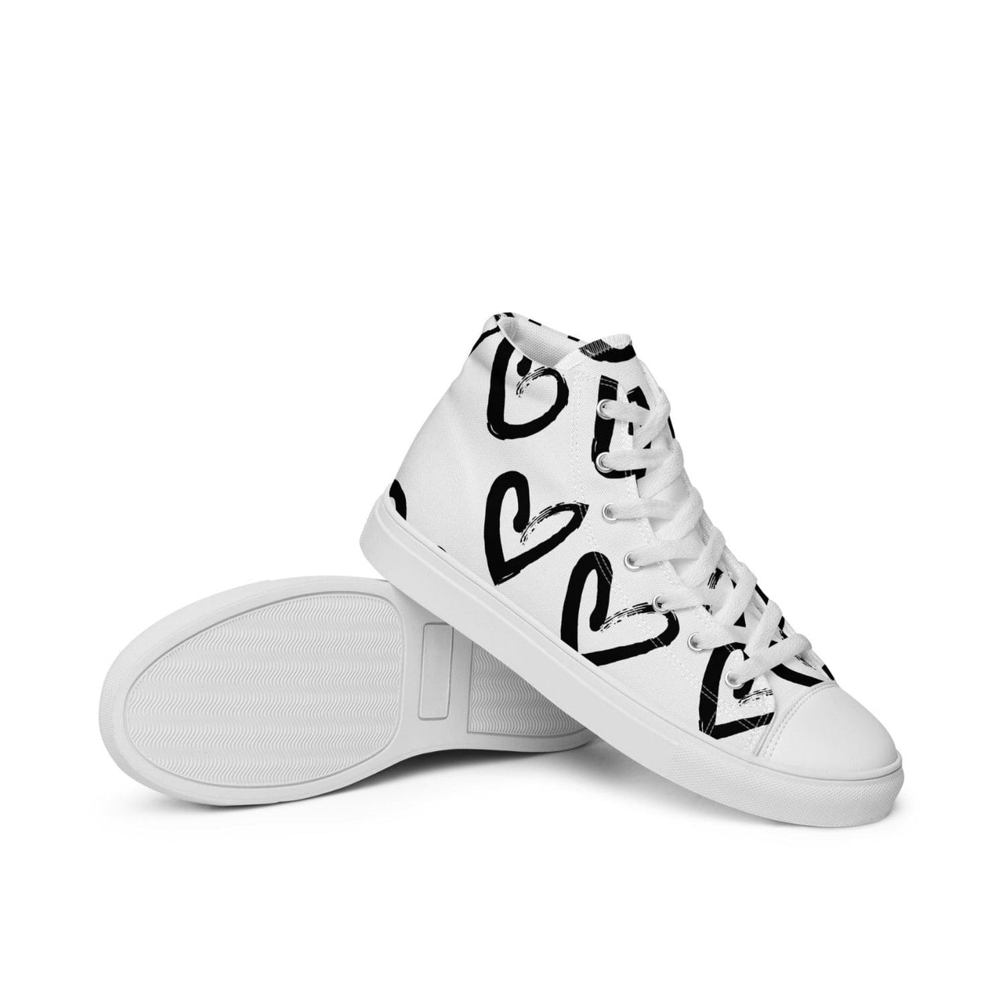 Damen High-Top Sneaker PF4026 weiss simple hearts