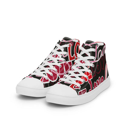 Damen High-Top Sneaker PF4029 weiss black love