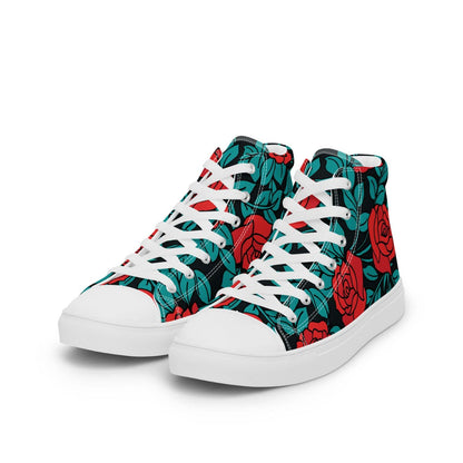 Damen High-Top Sneaker PF4032 weiss red roses