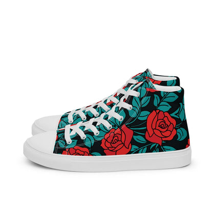 Damen High-Top Sneaker PF4032 weiss red roses