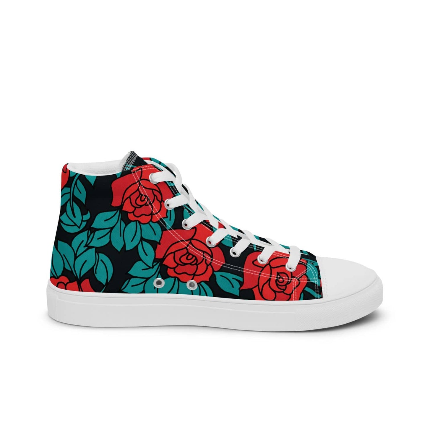 Damen High-Top Sneaker PF4032 weiss red roses