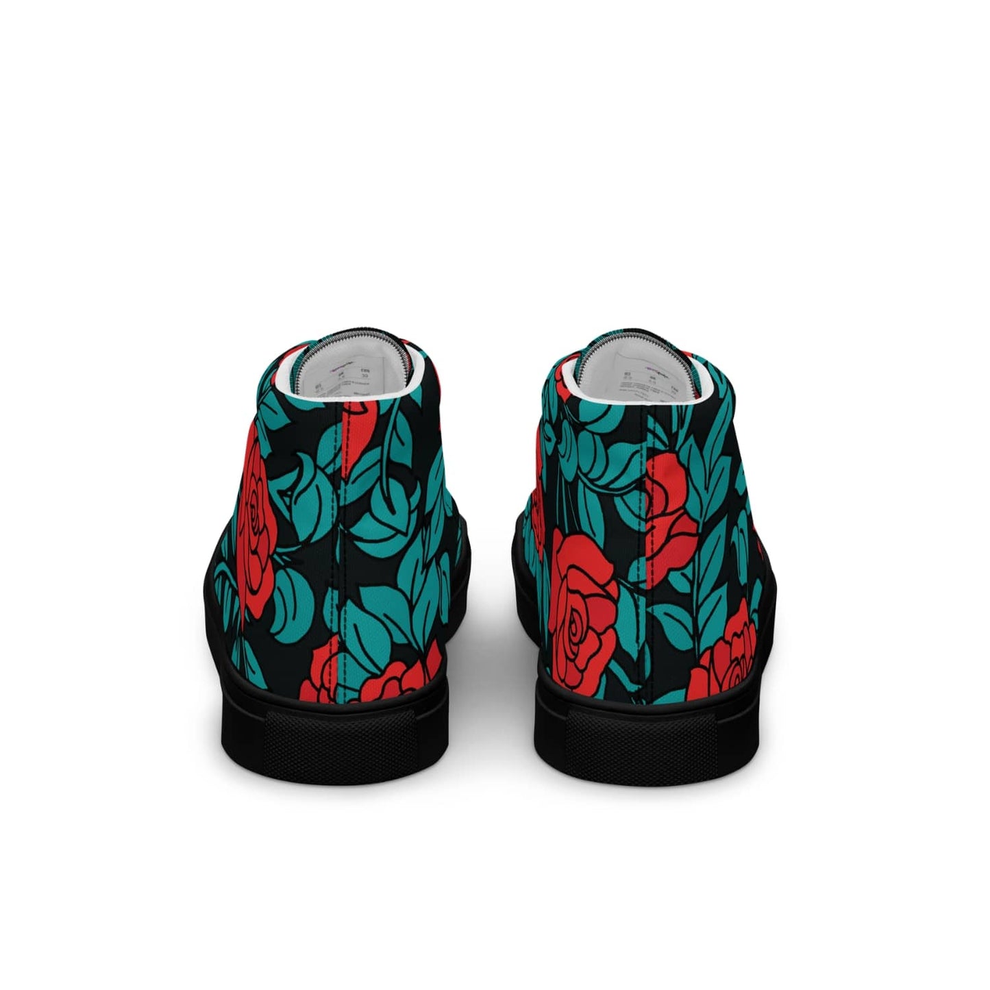 Damen High-Top Sneaker Red Roses PF4257 schwarz