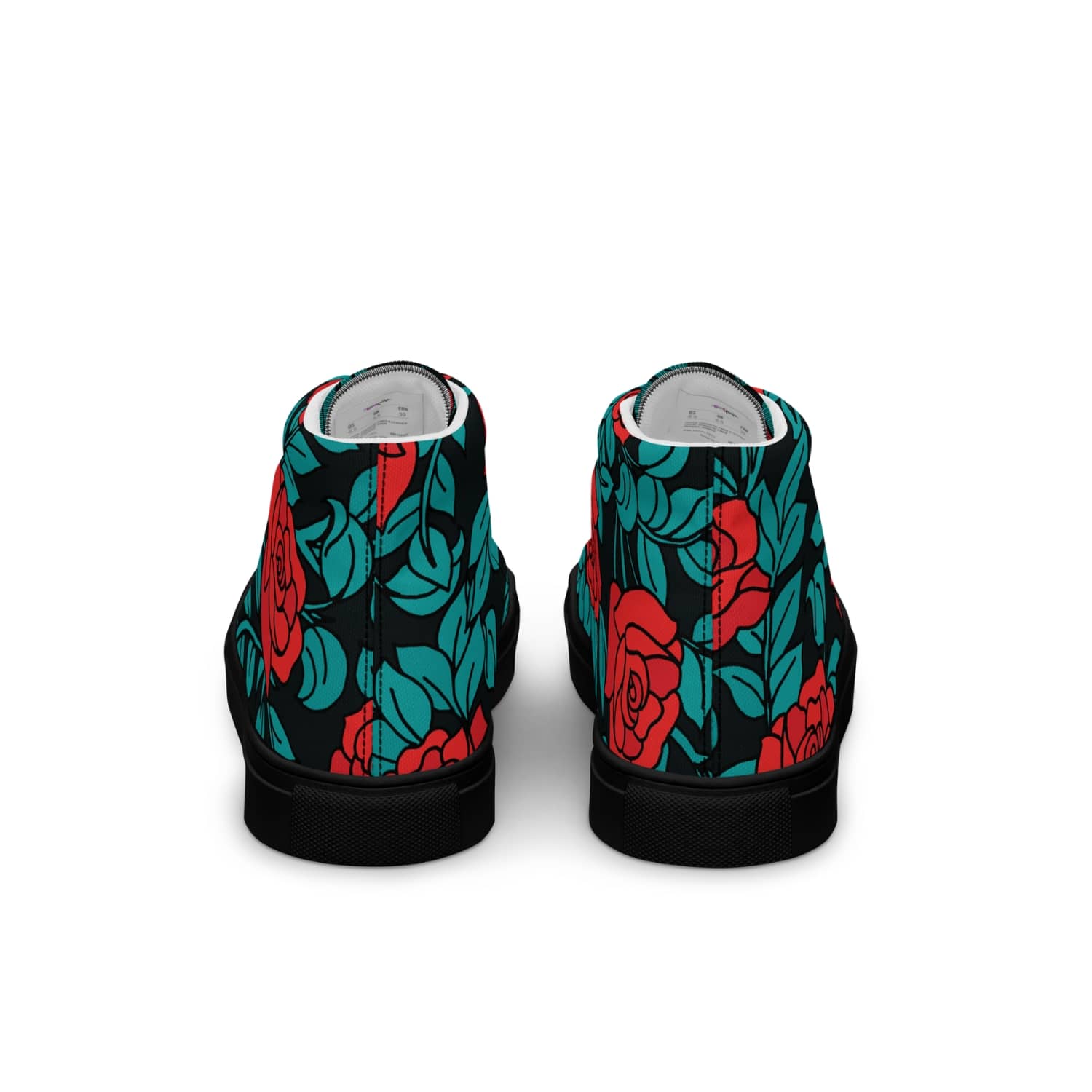 Damen High-Top Sneaker Red Roses PF4257 schwarz