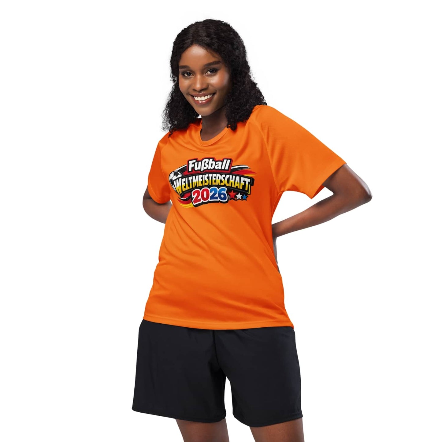 Fussball WM2026 Unisex Sport-Trikot PF5265 neonorange