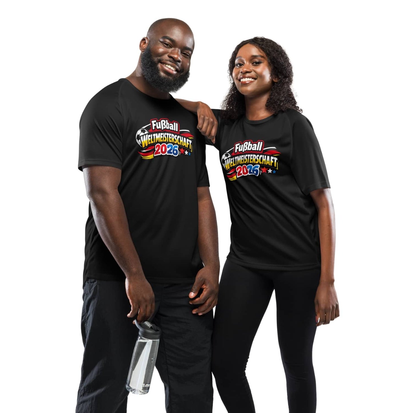 Fussball WM2026 Unisex Sport-Trikot PF5266 schwarz