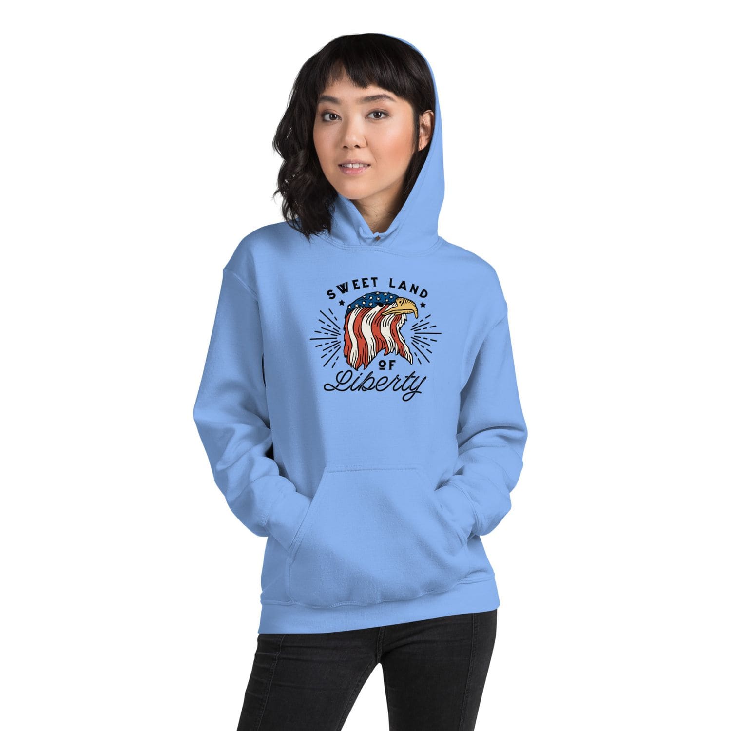 Gildan Classic Damen Hoodie PF3118 light blue