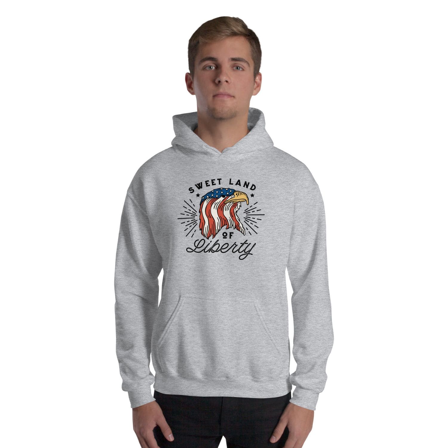 Gildan Classic Herren Hoodie PF7101 light grey