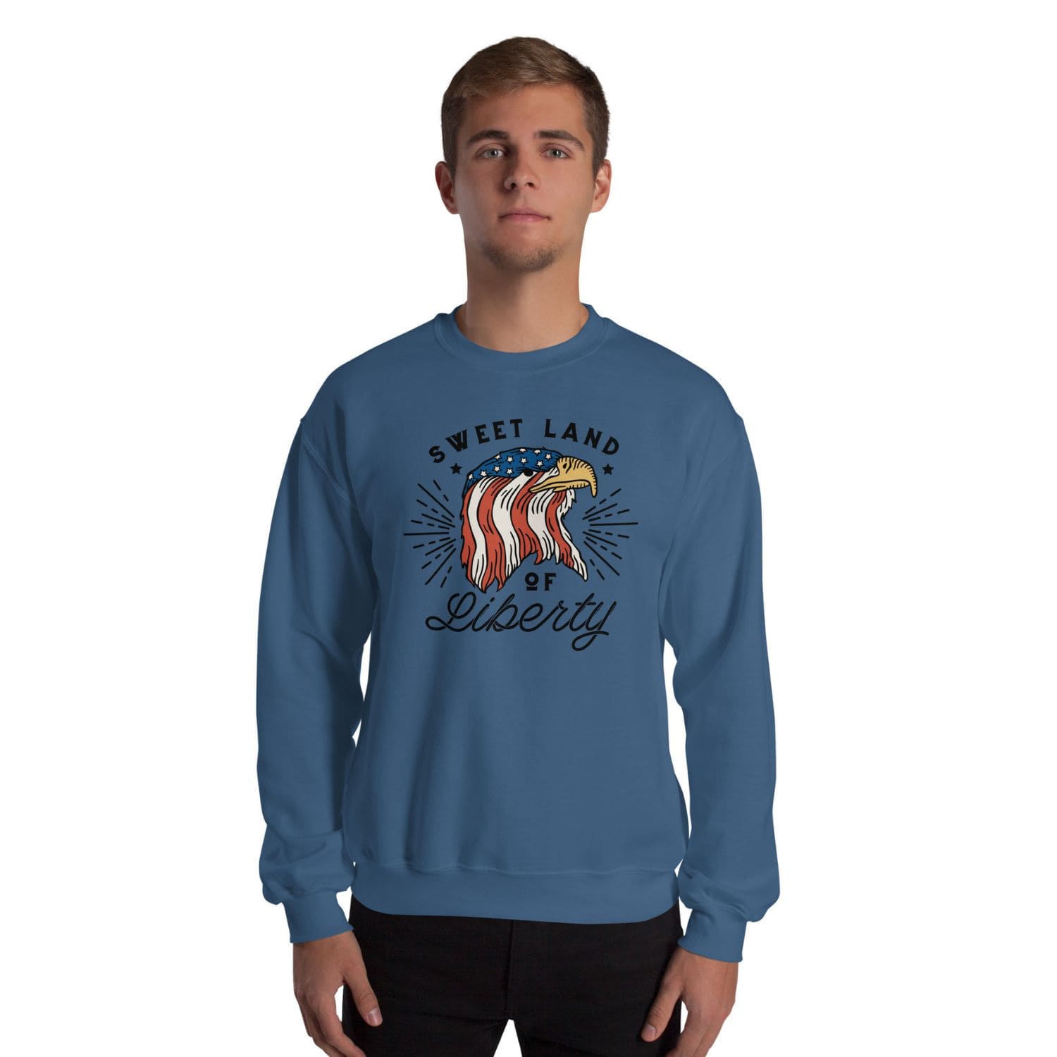 Gildan Classic Herren Sweater HB7111 liberty indigo blue