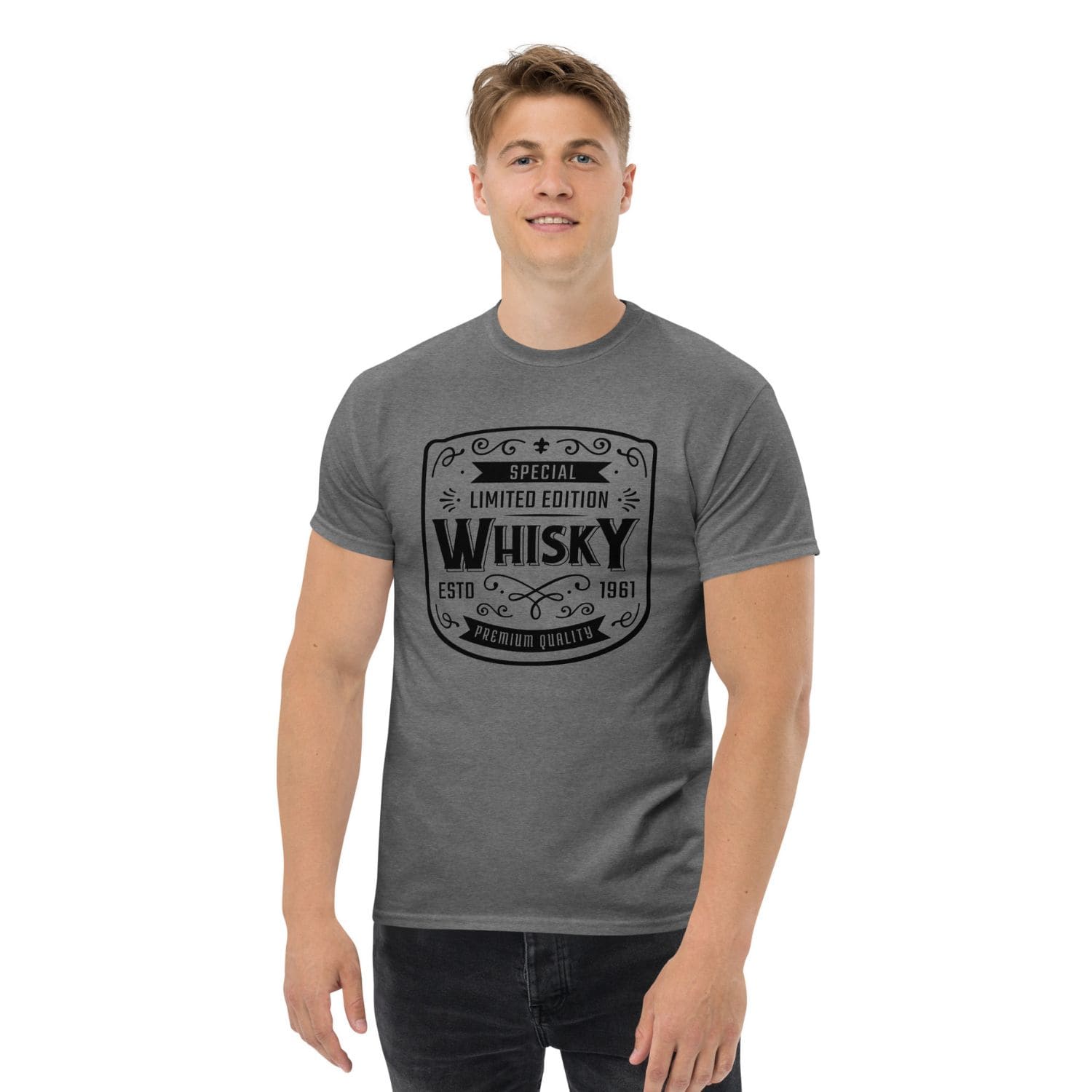 Gildan Classic Herren T-Shirt Whisky PF7159 graphit grey