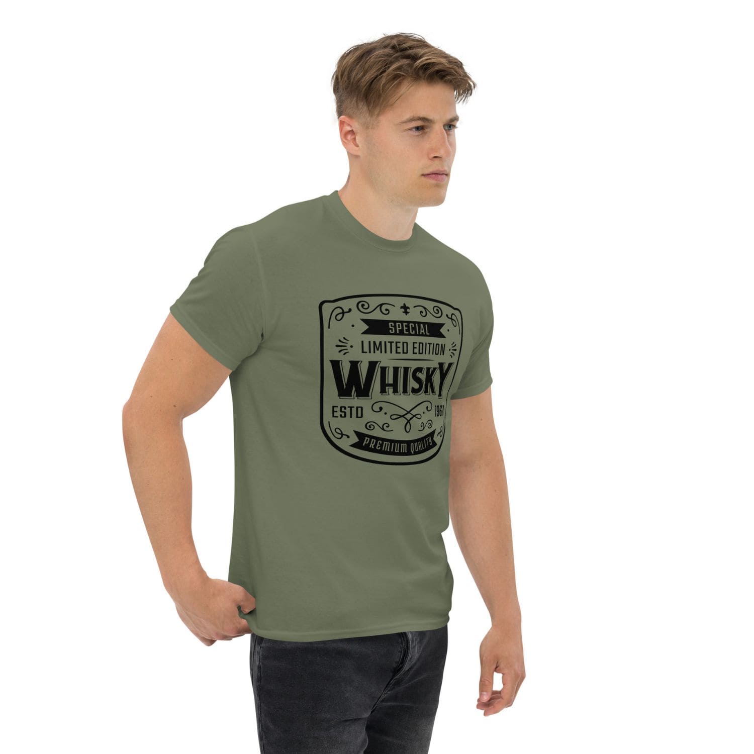 Gildan Classic Herren T-Shirt Whisky PF7160 military green