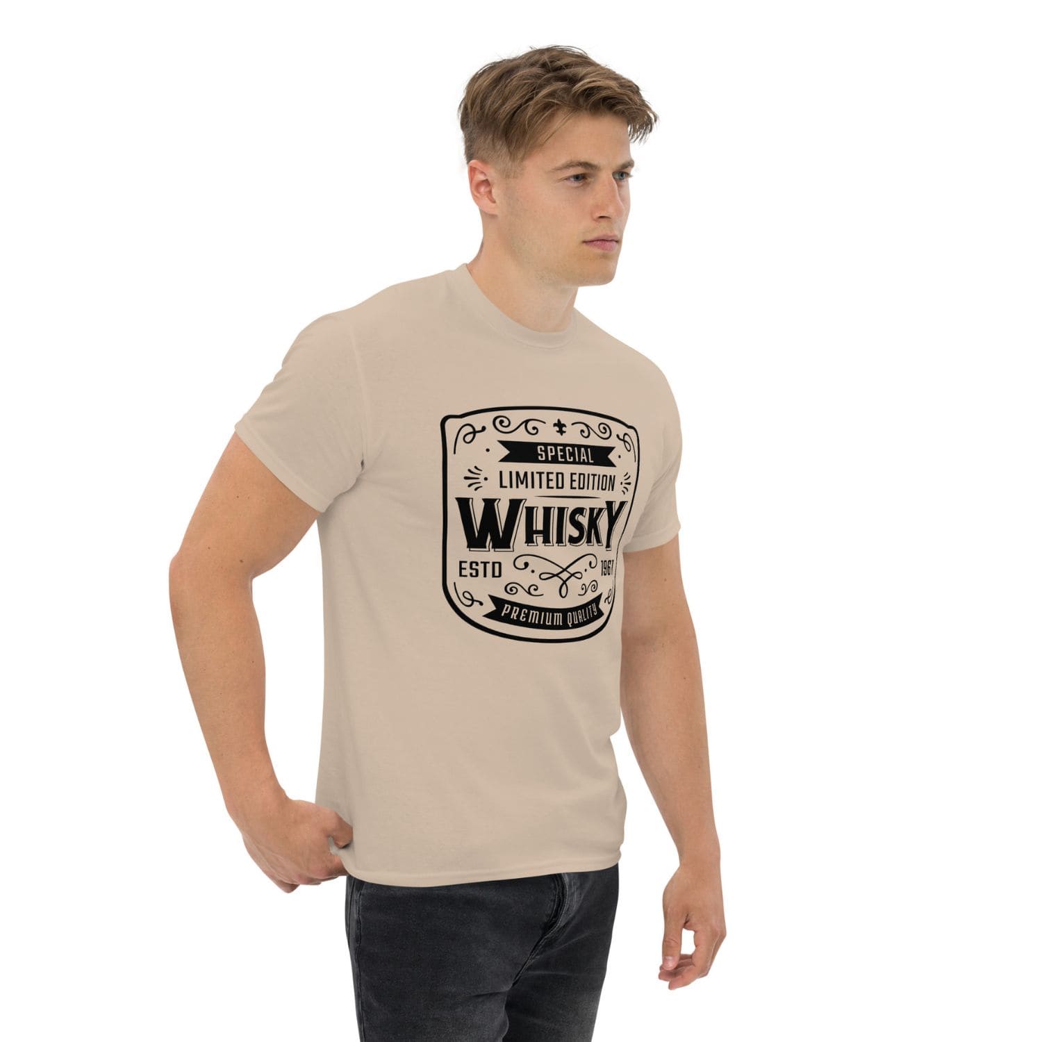 Gildan Classic Herren T-Shirt Whisky PF7161 sand brown