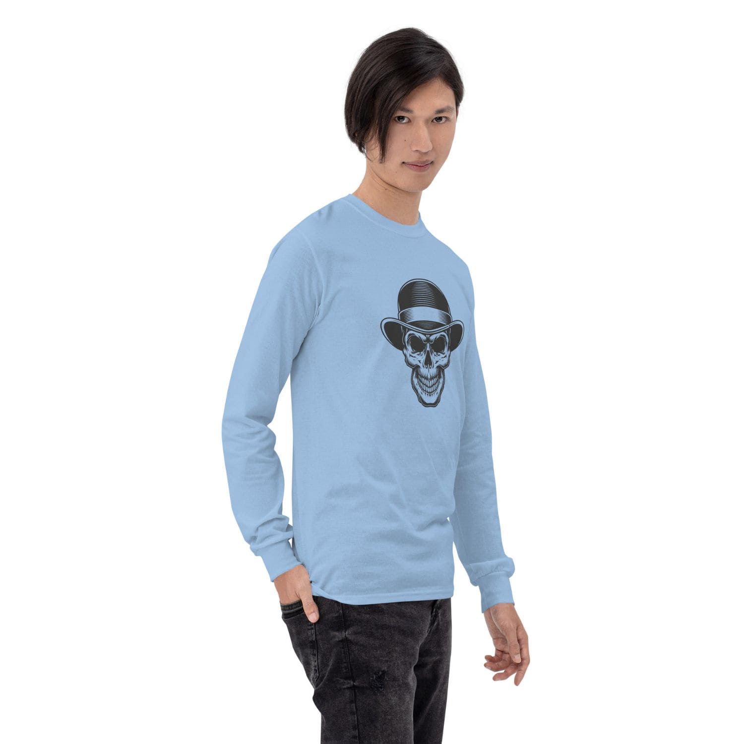 Gildan Herren Longsleeve Shirt PF7091 light blue