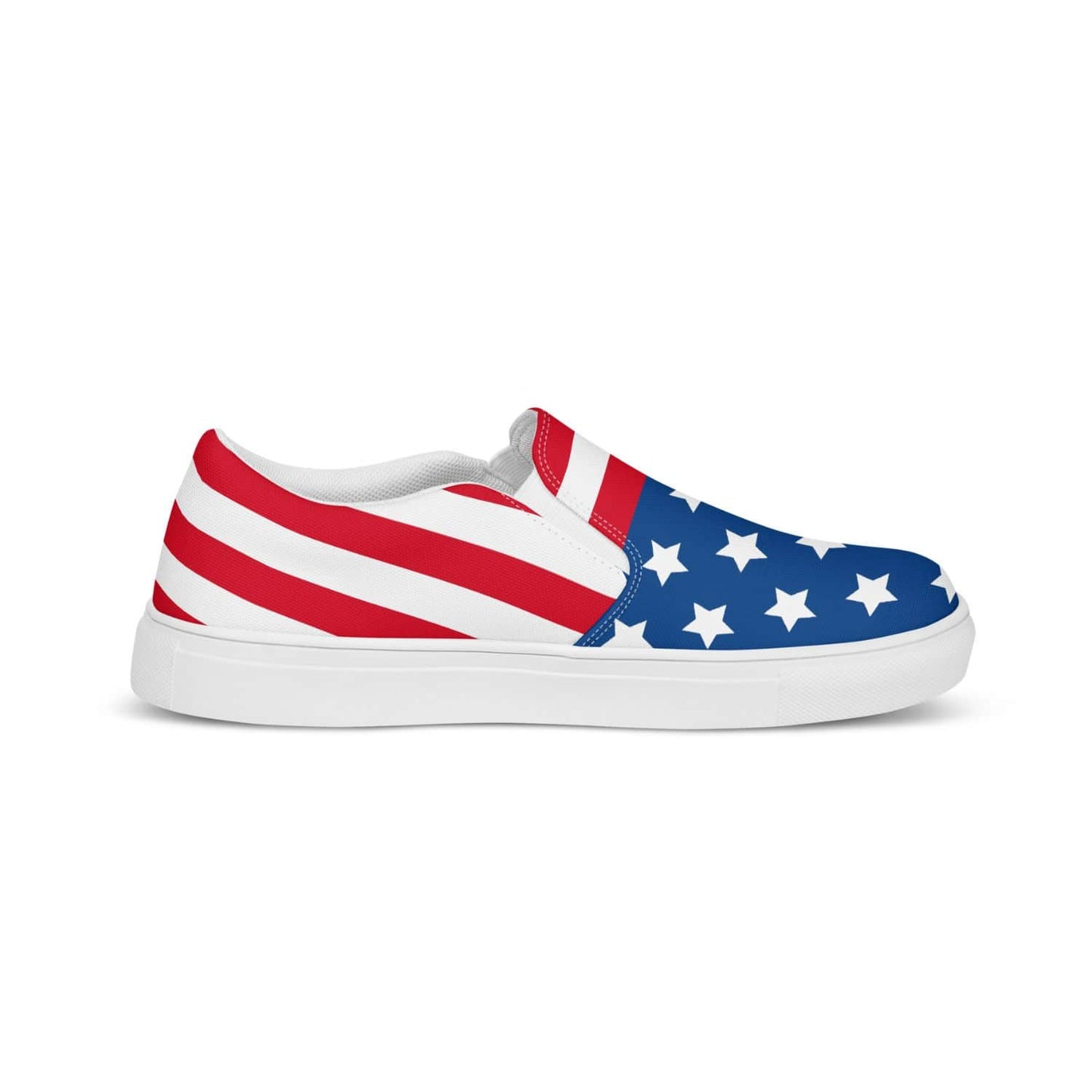 Herren Canvas Textil-Slipper PF8175 weiss stars and stripes
