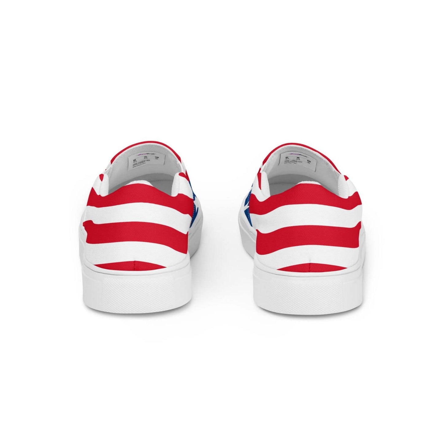 Herren Canvas Textil-Slipper PF8175 weiss stars and stripes