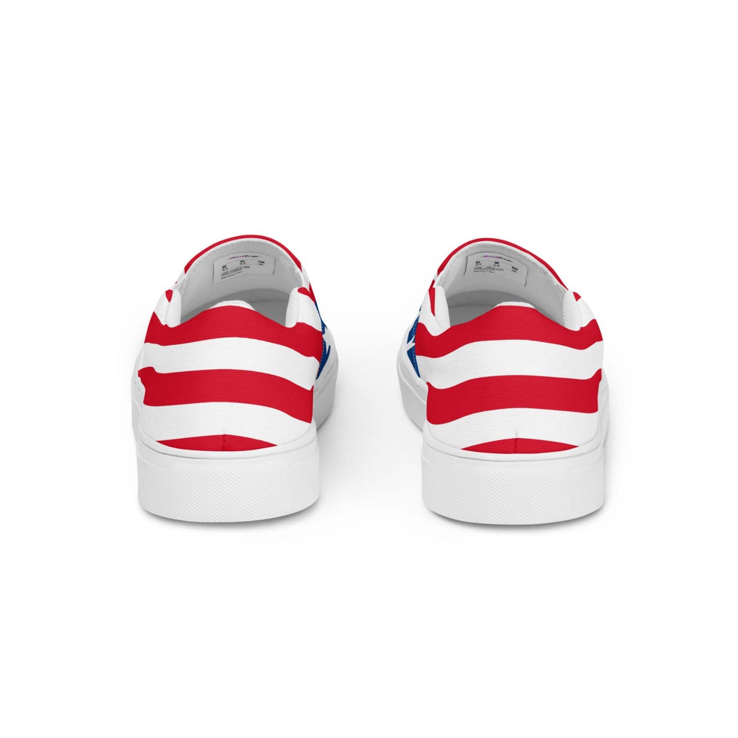 Herren Canvas Textil-Slipper PF8175 weiss stars and stripes