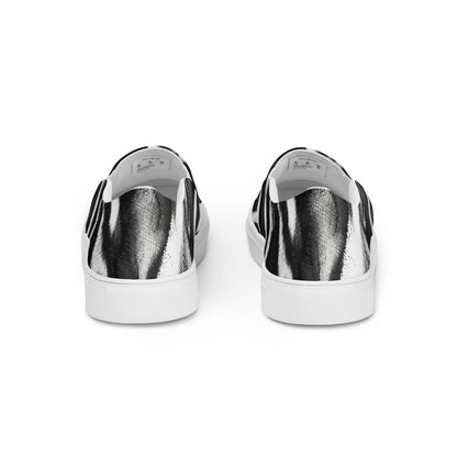 Herren Canvas Textil-Slipper PF8176 weiss broken black