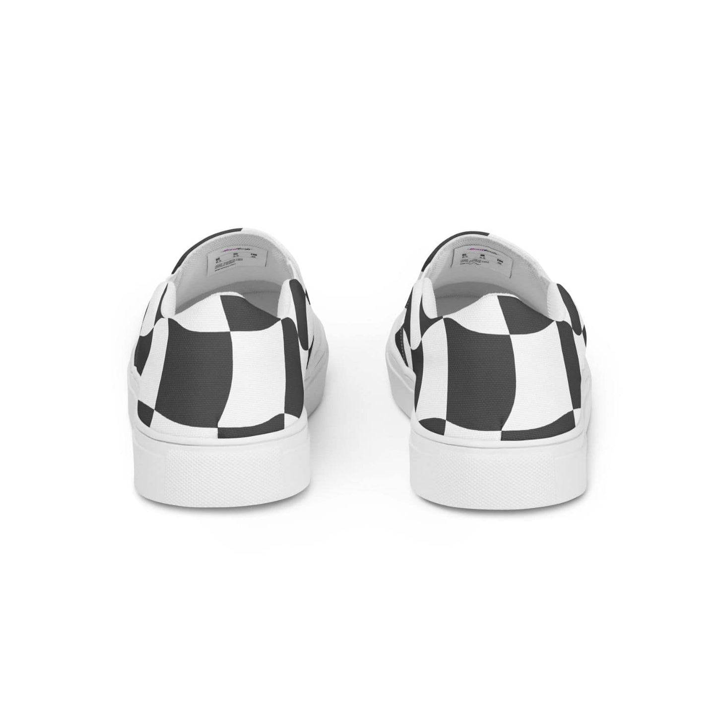 Herren Canvas Textil-Slipper PF8177 weiss Checkerboard