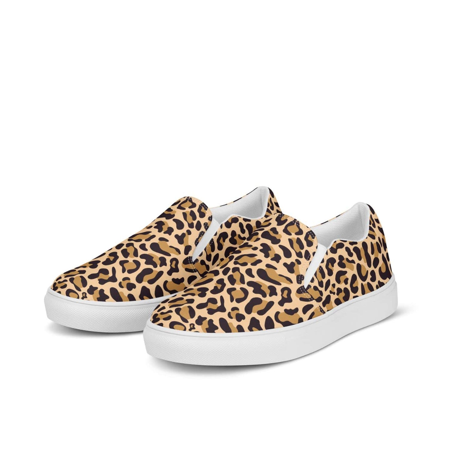Herren Canvas Textil-Slipper PF8179 weiss Leopard Print