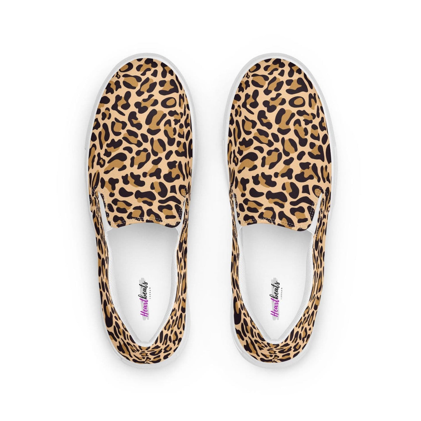 Herren Canvas Textil-Slipper PF8179 weiss Leopard Print
