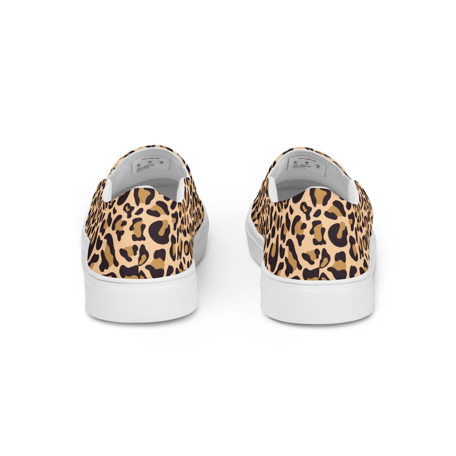 Herren Canvas Textil-Slipper PF8179 weiss Leopard Print