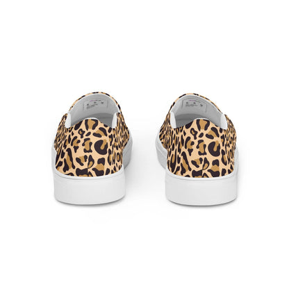 Herren Canvas Textil-Slipper PF8179 weiss Leopard Print