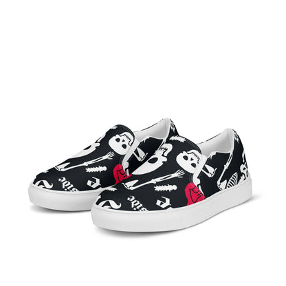 Herren Canvas Textil-Slipper PF8180 weiss Dead Inside