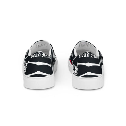 Herren Canvas Textil-Slipper PF8180 weiss Dead Inside