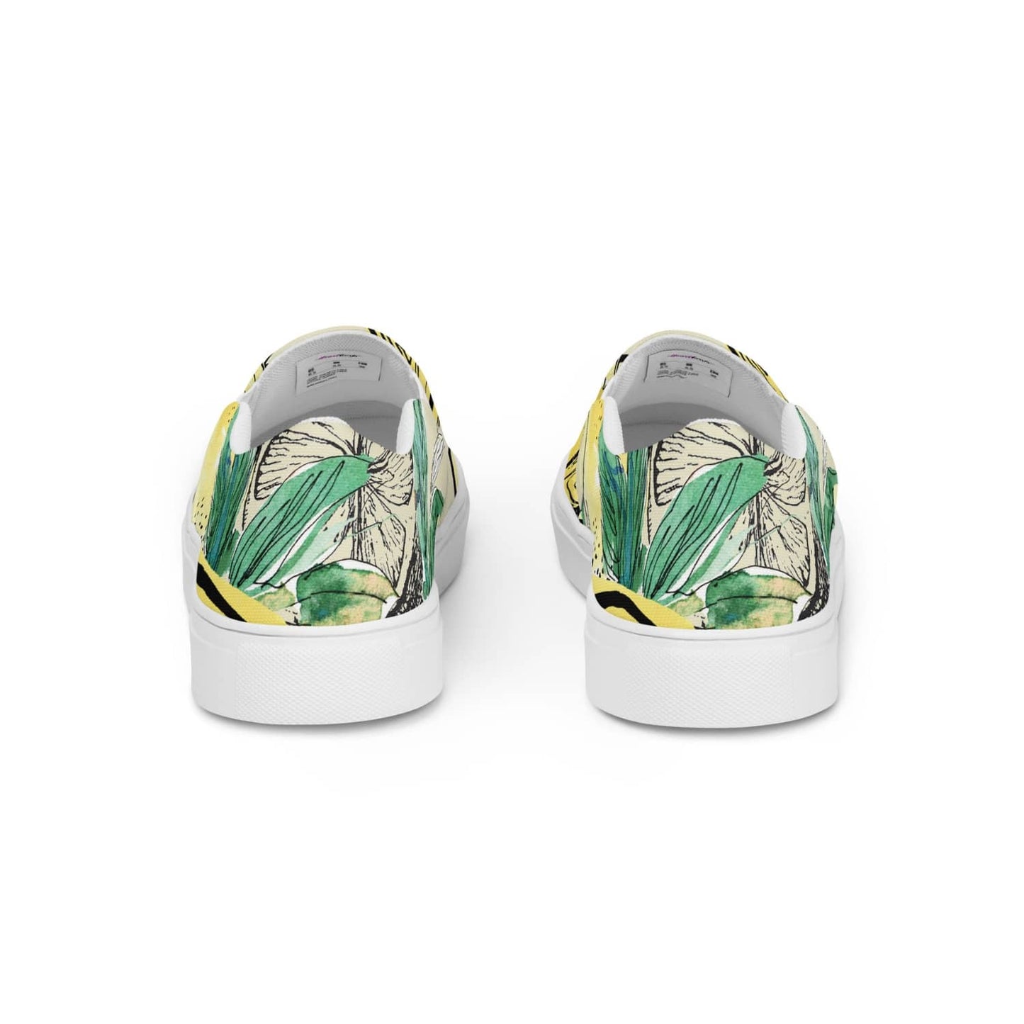 Herren Canvas Textil-Slipper PF8181 weiss Lemon on Ice