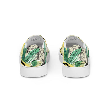 Herren Canvas Textil-Slipper PF8181 weiss Lemon on Ice