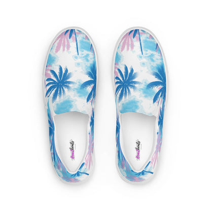 Herren Canvas Textil-Slipper PF8182 weiss Palm Springs