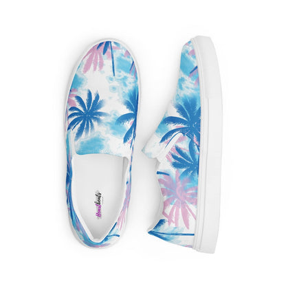 Herren Canvas Textil-Slipper PF8182 weiss Palm Springs