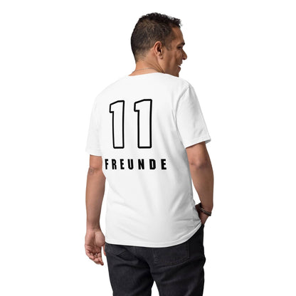 Herren Classic Fußball Fan T-Shirt 11 Freunde PF5270 weiss