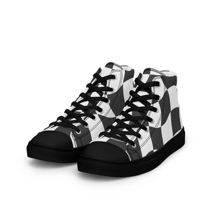 Herren High-Top Sneaker Checkerboard PF8241 schwarz