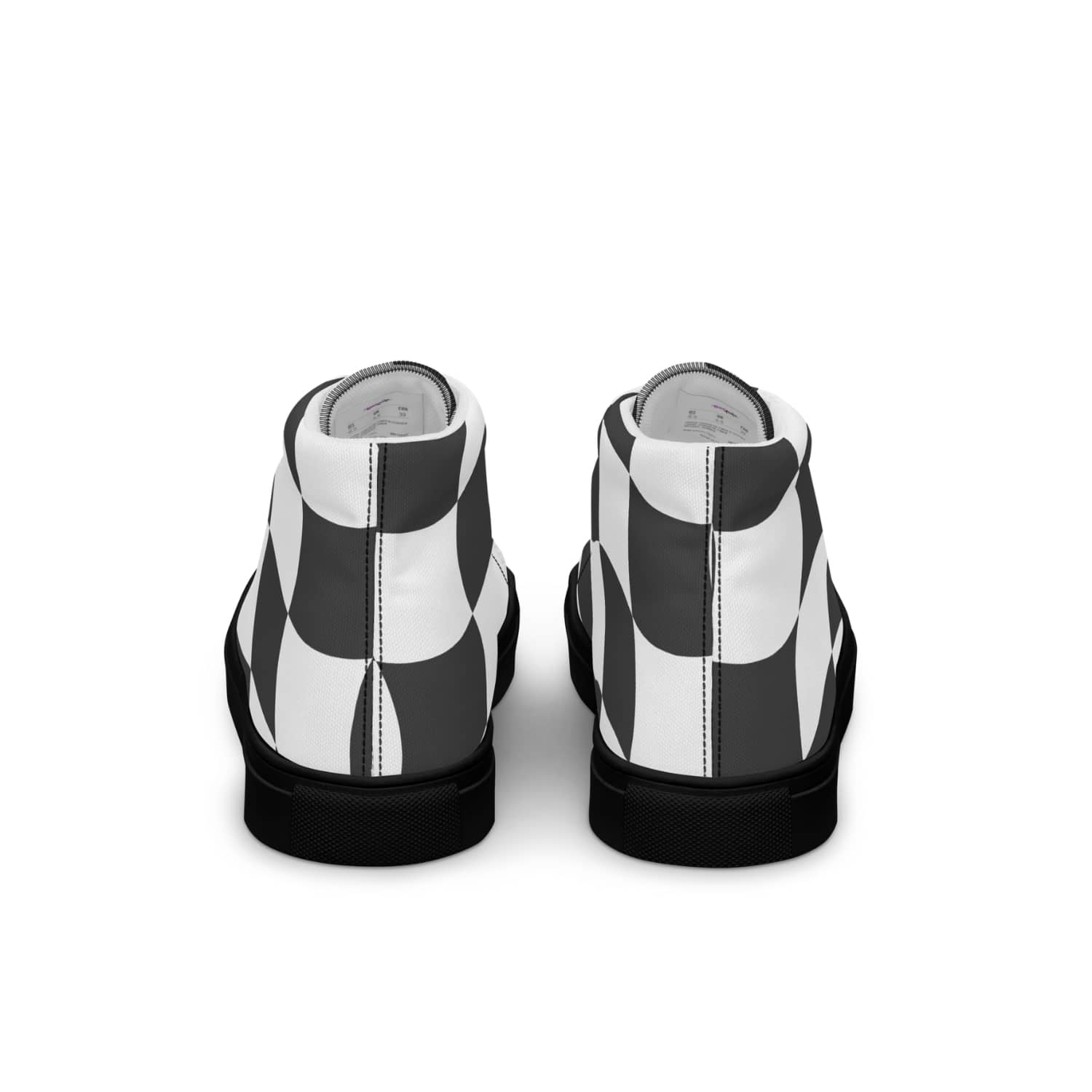 Herren High-Top Sneaker Checkerboard PF8241 schwarz