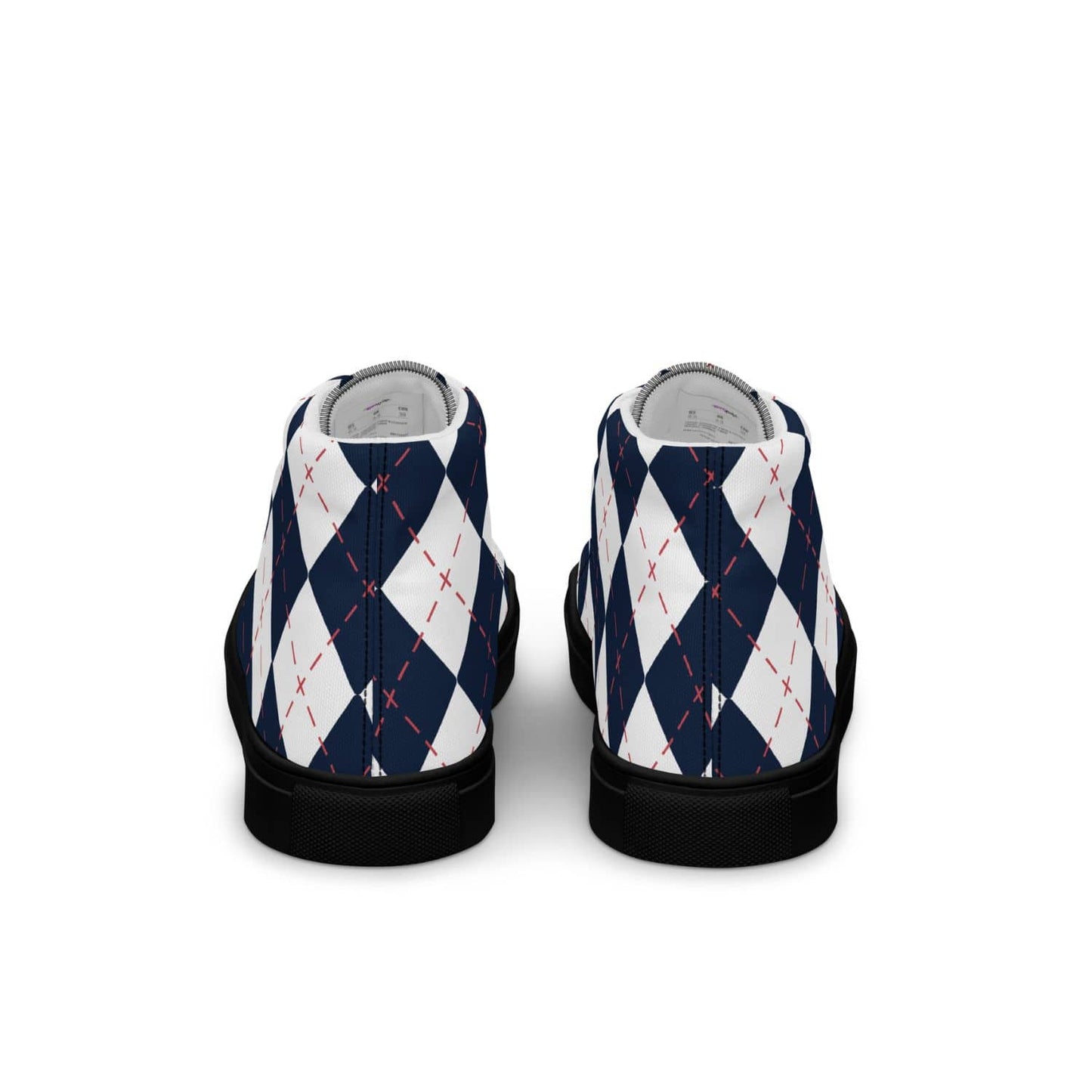 Herren High-Top Sneaker Diamond Pattern PF8231 schwarz