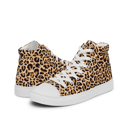 Herren High-Top Sneaker HB8018 weiss Leopard Print