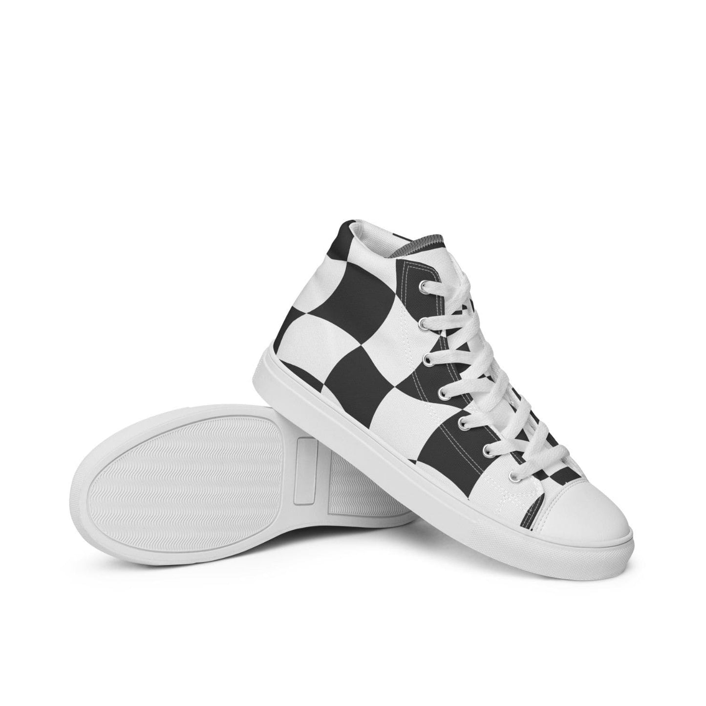 Herren High-Top Sneaker PF8016 weiss Checkerboard