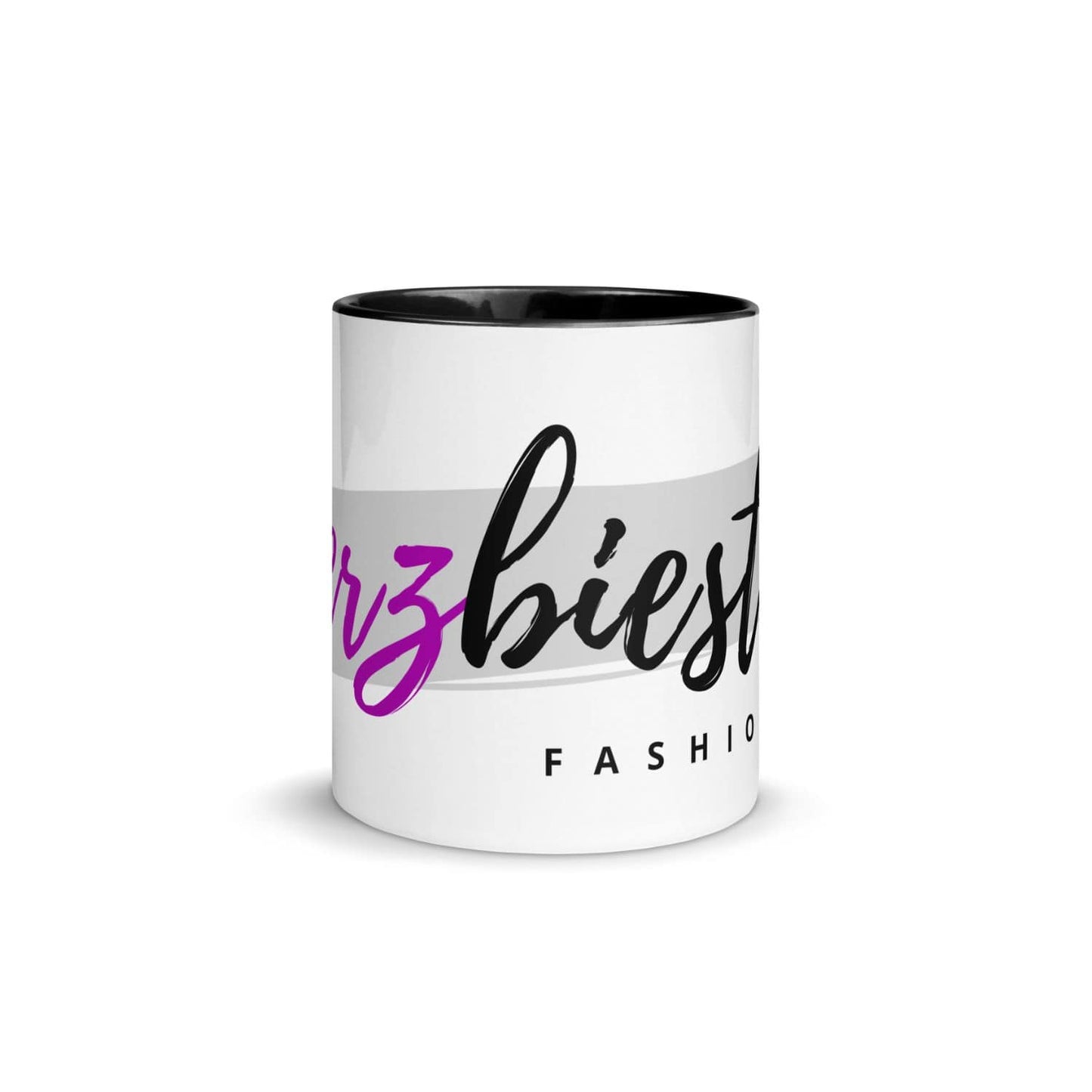 Herzbiester Kaffeebecher PF1008 weiss schwarz