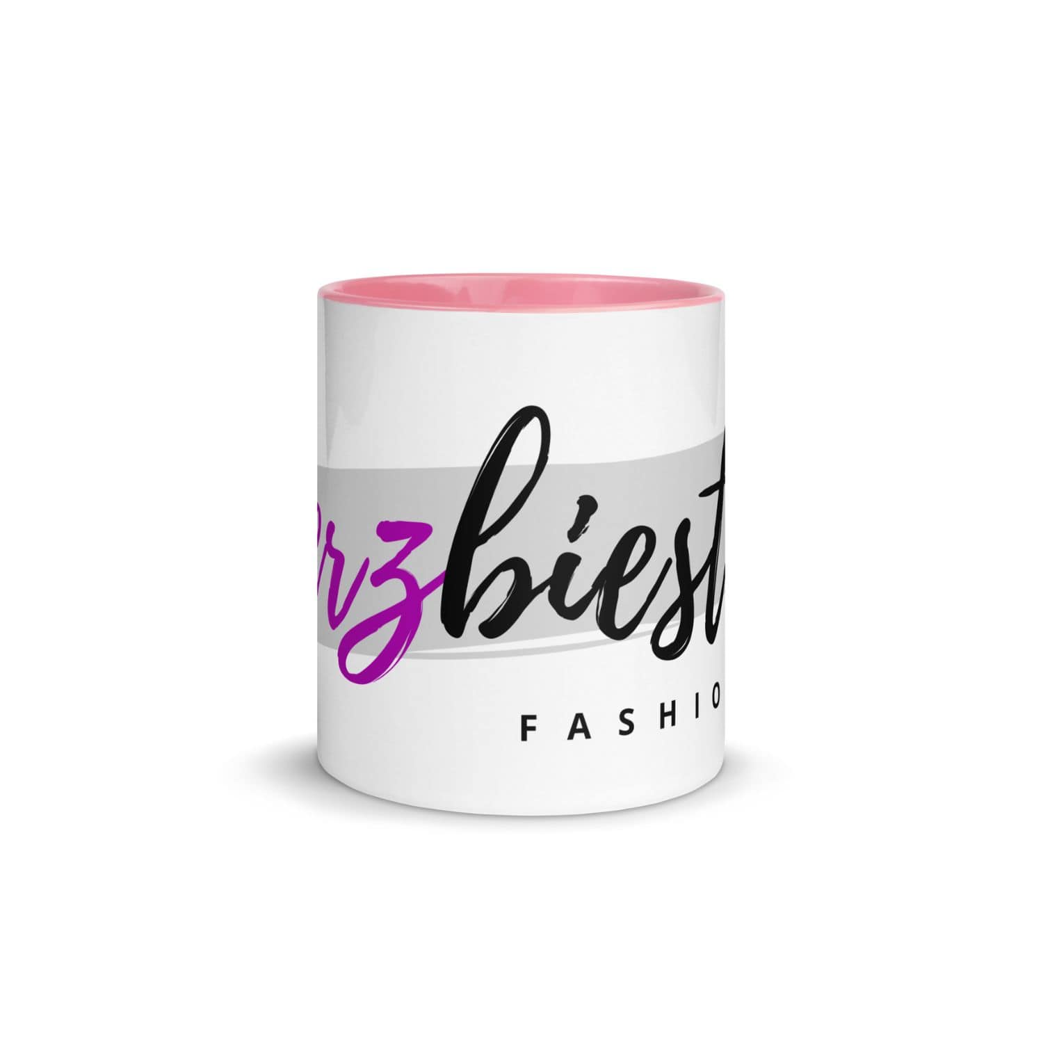 Herzbiester Kaffeebecher PF1011 weiss rosa