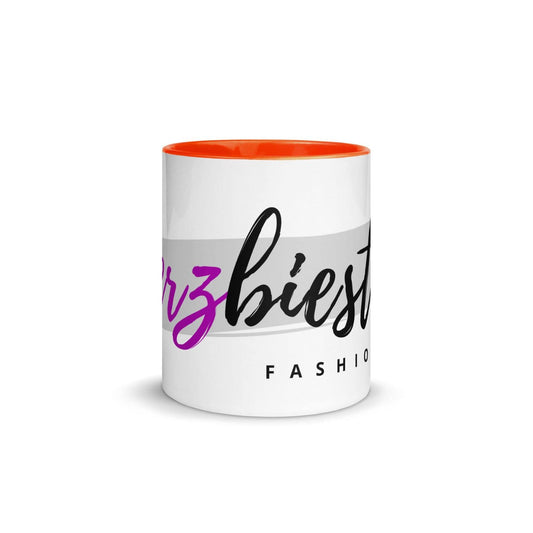 Herzbiester Kaffeebecher PF1013 weiss orange