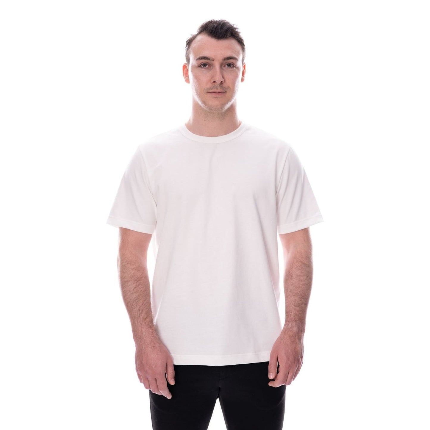 MUOM Herren Basic Tee N°6 MM7143 cremeweiss