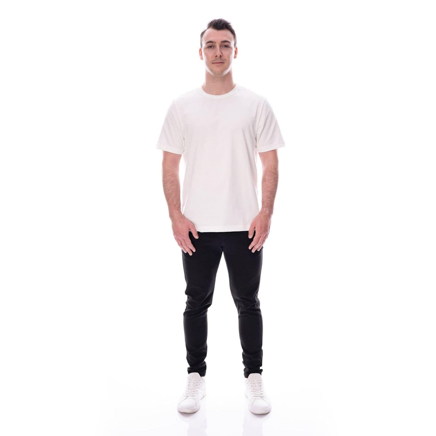 MUOM Herren Basic Tee N°6 MM7143 cremeweiss