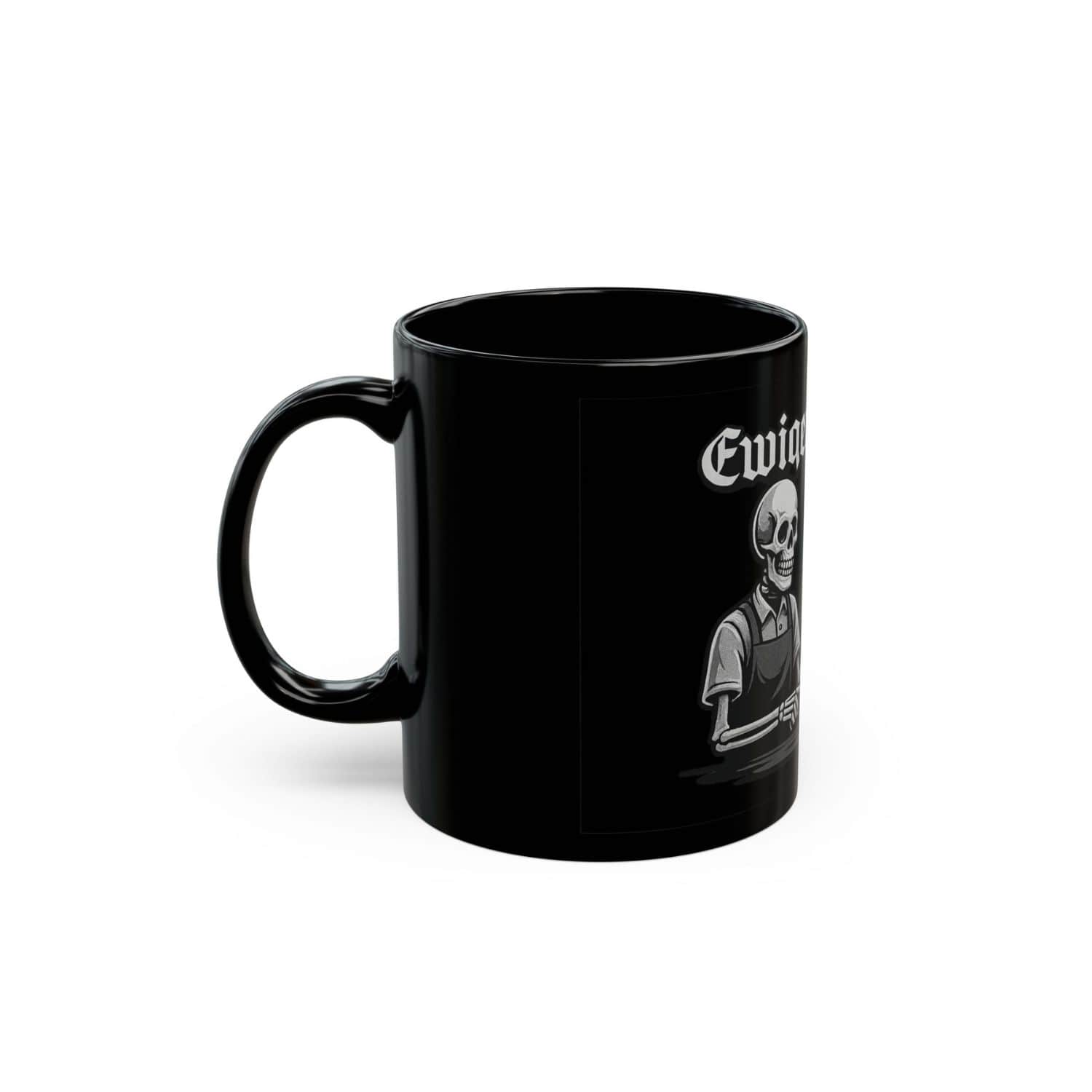 Nebelmond Kaffeebecher "Ewiger Kaffee" NM1165 schwarz