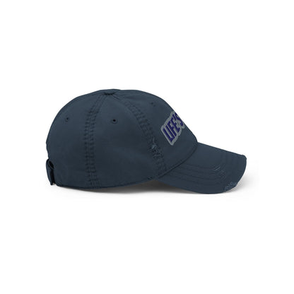 Otto Cap Destressed Dad-Hat HB1066 Life navy blue